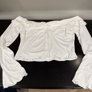 White Off-Shoulder Top
